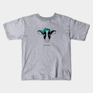 Cow - Moody Kids T-Shirt